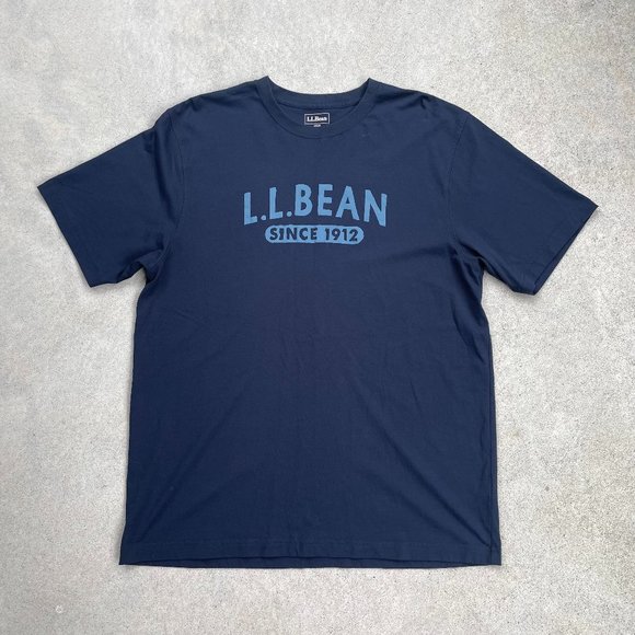 L.L. Bean Navy Blue T-Shirt - size L - Picture 1 of 6